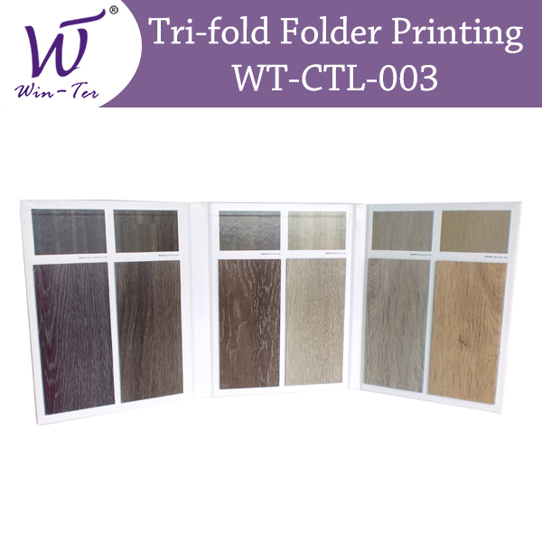 Tri fold sample board folder