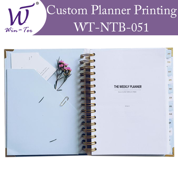 Custom printed planners