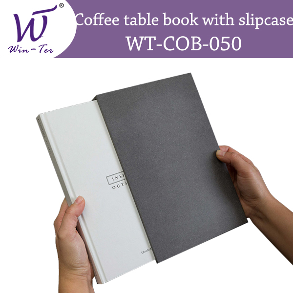 Customized coffee table book with slipcase