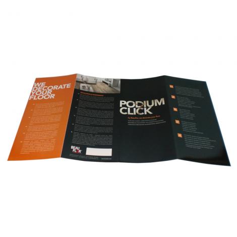 folded leaflet printing