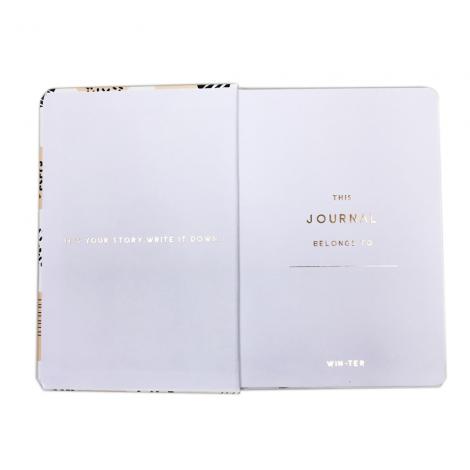 5 Journal Notebook With Gold foil Stamping