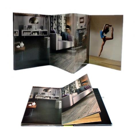 Professional wood flooring folder printing