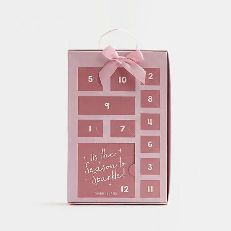 cardboard advent calendar gift set with kiss cut shape