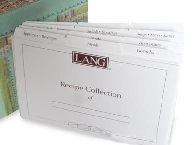 recipe box  with card set