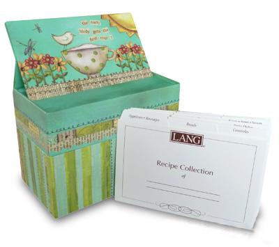 recipe box  with card set