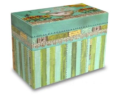 recipe box  with card set